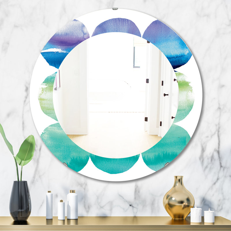 Miroir mural Circle Abstract Colorfields III, H 31,5 po x l po