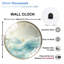 Horloge murale moderne abstraite