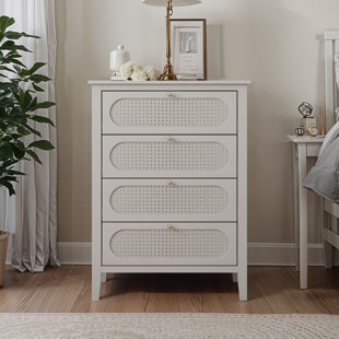 Arthen Rattan 4 Drawer Chest of Drawer