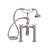 2 Handle Bathroom Clawfoot Tub Faucet with Diverter-24414941