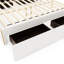 Lit plateforme tapissier avec 4 tiroirs et bord doré sur le pied de lit-2100993411