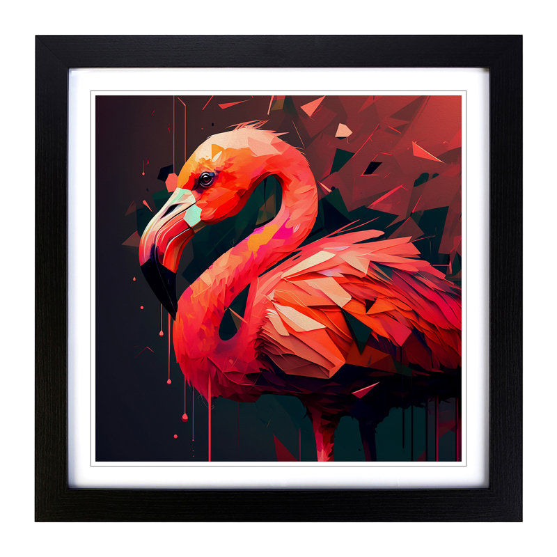 Single Picture Frame Print on Wood, Black