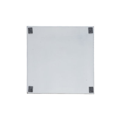 Table de bout carrée en faux marbre et béton