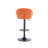 Swivel Upholstered Adjustable Height Counter Stool with Metal Frame-1573219506