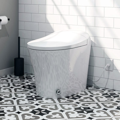 Toilette allongée une pièce à double chasse Calla (siège inclus)