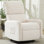 Chaise pivotante à 360 °, chaise berçante avec poches latérales, siège rembourré profond, chaise berçante avec structure en acier, chaises pivotantes pour le salon, la chambre à coucher
