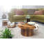 Lankford Solid Wood Pedestal Coffee Table