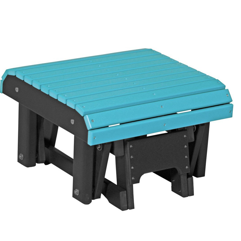 Banc coulissant Muier, Bleu Aruba / noir