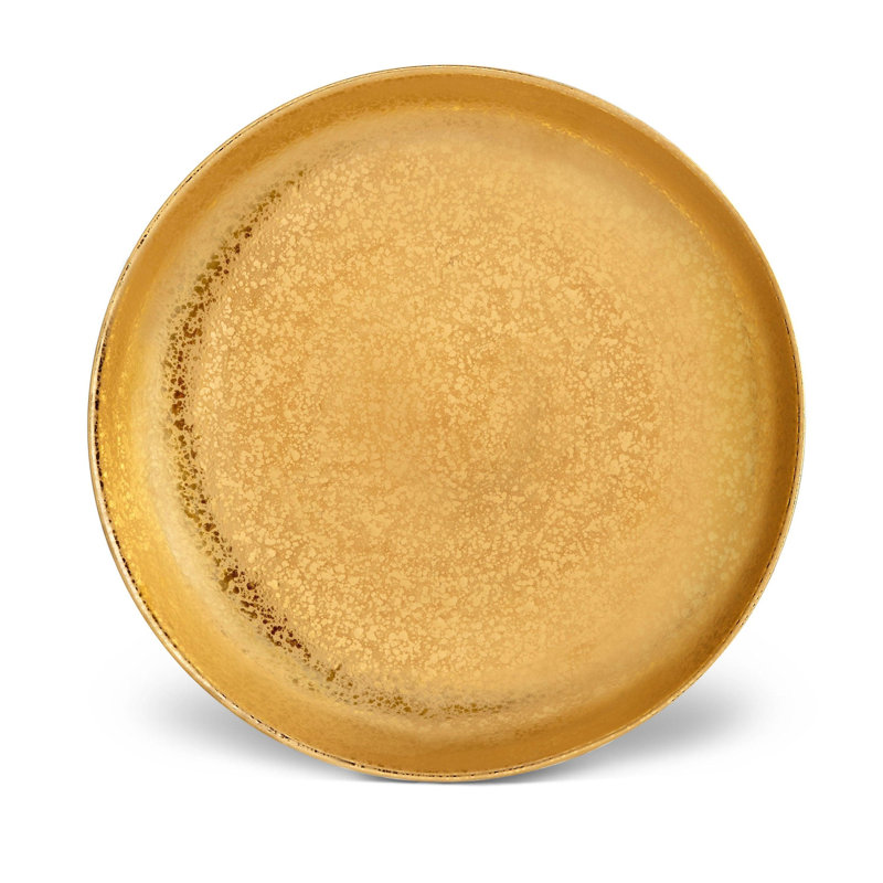 Alchimie Coupe Bowl, 12", Gold/White