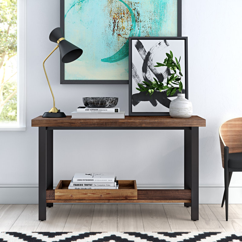 Hayles Unfinished TV Stand, Brown
