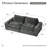 86" Oversized Boneless Bean Bag Sofa, Chenille Upholstered Floor Couch-127657289