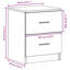Bedside Cabinets 2 Pcs With 2 Drawers 40X36x50 Cm-654134478-654575223