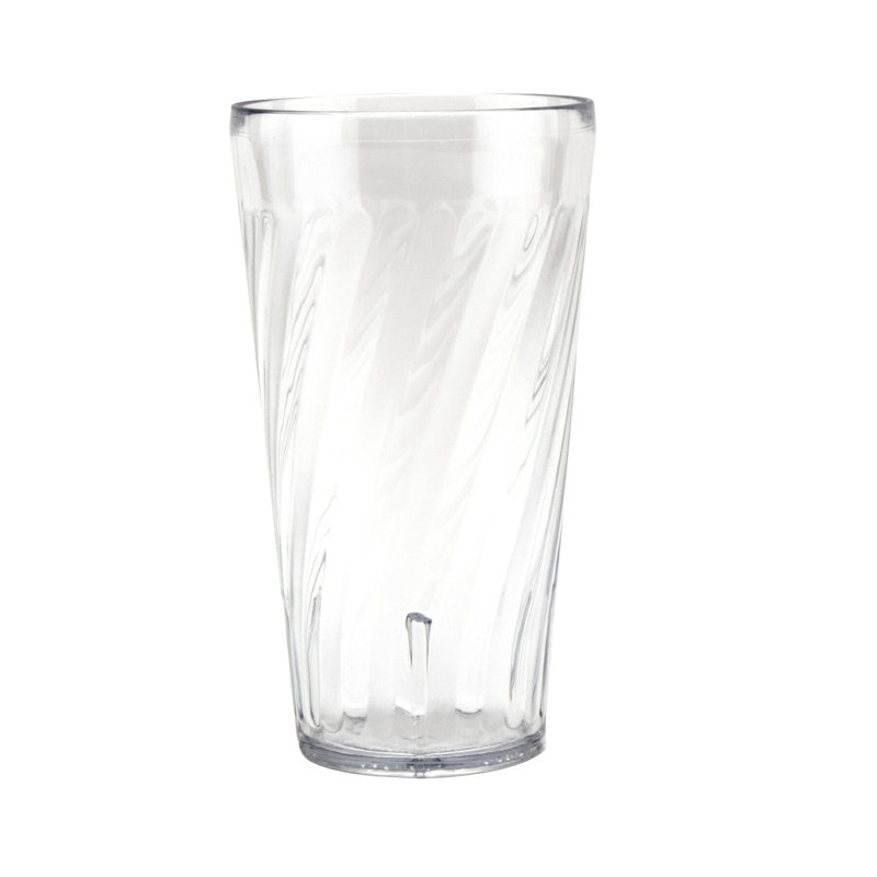 GET Gobelets en plastique incassables et sans BPA Tahiti, 24 onces, bleu (ensemble de 12), Contenant alimentaire, Transparent