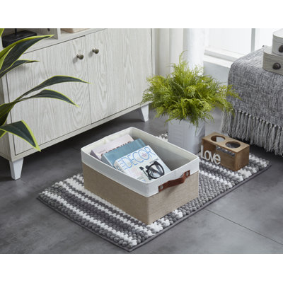 Ensemble de bacs de rangement en tissu