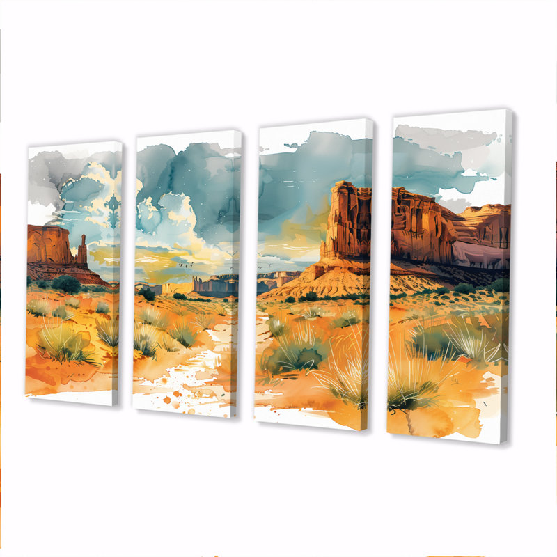 Marthella - Canyon, ensemble d'art sur toile, H 28 po x l 48 po