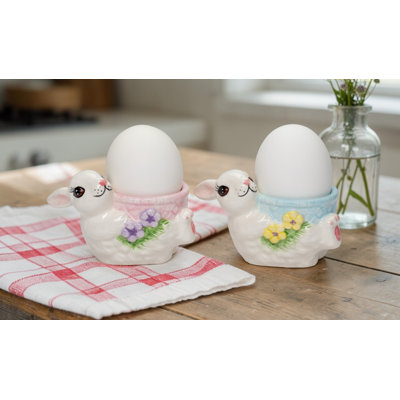 Easter Rabbit Egg Cup 2-piece Set
