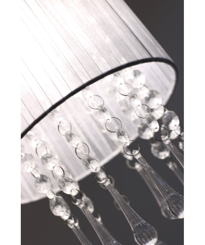Devan 1 - Light Crystal Drum Pendant