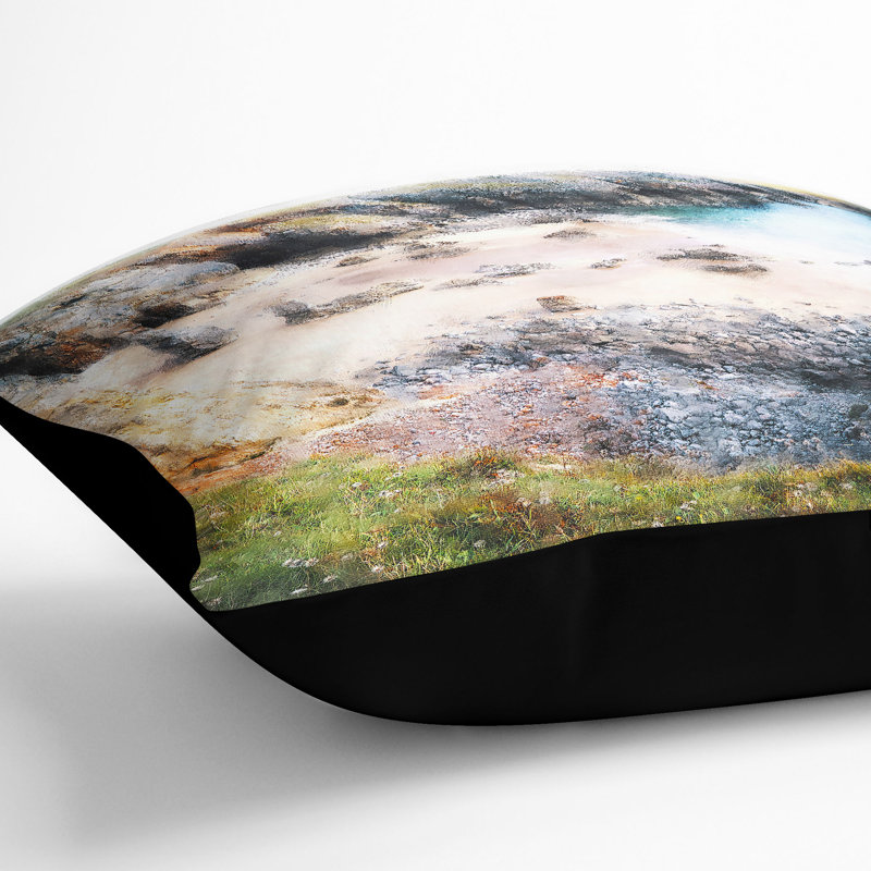 Square Cushion, 55cm H x 55cm W x 20cm D, Black