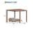 Louvered Pergola with Adjustable Roof, Premium Aluminum Frame & Drainage System for Patio-119317763