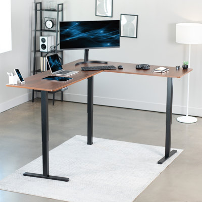 VIVO Electric Corner Desk, L-Shaped Workstation by Vivo