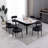 Sherpa Upholstered Metal Dining Chairs-1389094372-1355078508