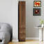 Vitrine, étagère à 4 niveaux, 3 tiroirs latéraux-713568863