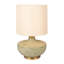 Lampe de table en grès texturé Oslo avec base dorée