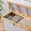 Cadre en bois massif de 140 gallons + boîte de rangement Shiboard de l'AIUEKES (bois naturel) - idéal pour les terrasses et les patios