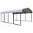 Galvanized Steel Carport, 12X20X7-87858659