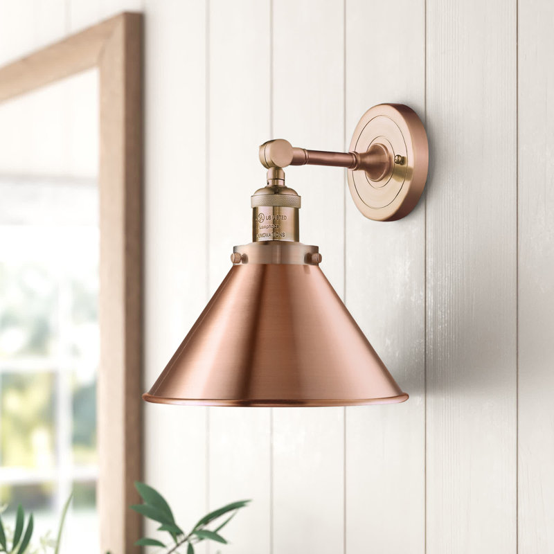 Paylor Armed Sconce, LED, Antique Copper, Antique Copper