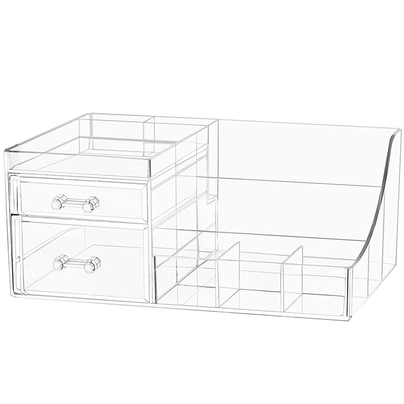 Plastic 8 Compartment Makeup Organizer