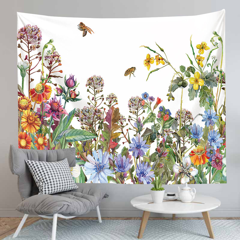Tapisserie en polyester pour plantes de jardin avec accessoire de suspension inclus, H 59 po x l 79 po
