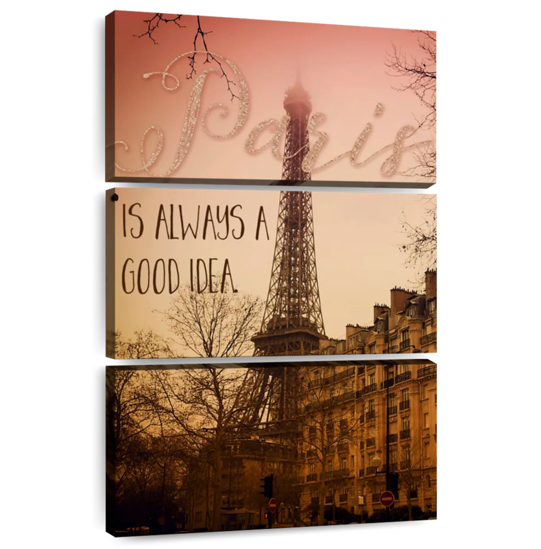 Tergel Paris Is Always A Good Idea, 50" H x 32" W