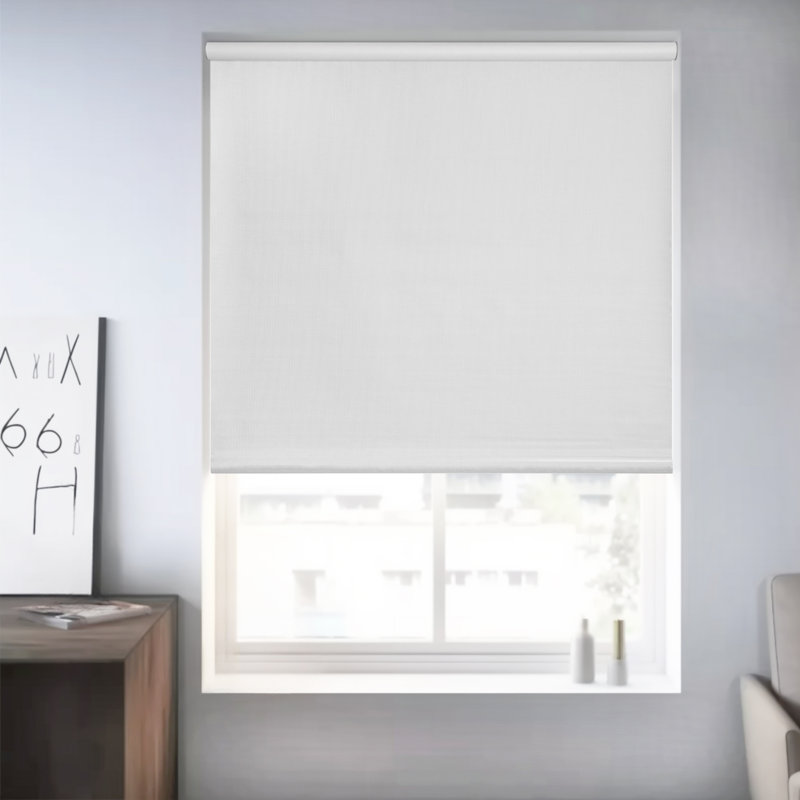 Rideau roulant occultant Bransbury, Blanc texturé