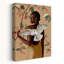 Graceful Woman Barn Owl 1 Piece Wrapped Canvas Wall Art-1663126055