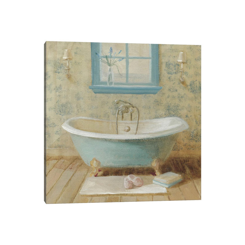 «Victorian Bath I» par Danhui Nai - reproduction d'art, Toile tendue, Aucun mat, H 18 po x l 18 po x 1,5 po