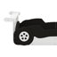 Lit plateforme simple en forme de voiture de course avec roues, cadre de lit de voiture en bois pour enfants, aucun sommier nécessaire-1075513914