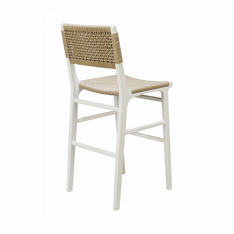 Tabouret de bar Carson, Laque blanche