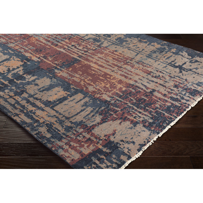 Wool Abstract Indoor Rug, Rectangle 2' x 3'