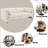 Beige Boucle Loveseat