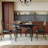 Solid Wood Ash black Dining Table
