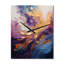 Golden Fushia Surge I - Horloges murales spirales abstraites-1225261944