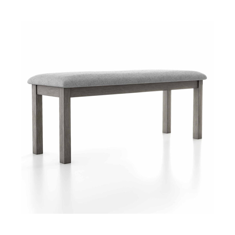 Banc rustique l 44,6 po, gris
