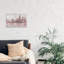 Misty Day In Manhattan Pink Gray by Silvia Vassileva - Wrapped Canvas Painting-241585544
