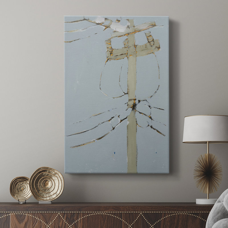 Wires V -Custom Wrapped Gallery Cavas, 18" H x 12" W