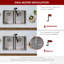 Évier de cuisine encastré ou double encastré en acier inoxydable de calibre 18 de 29 po x 18 po, calibre 18, encastré 50/50