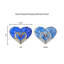 Panneau de vitrail de style Tiffany 15,5 "L Love Swans