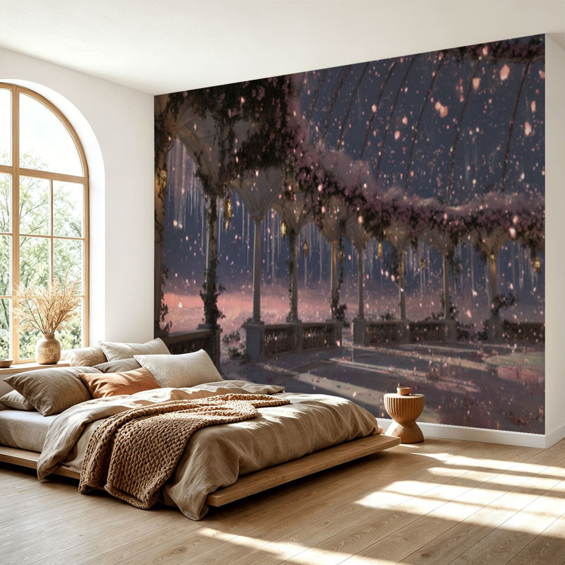 Papier peint adhésif auto-adhésif moderne pour la chambre à coucher, avec paysage cinématographique fantastique