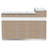 Narayana Rectangle Synthetic Laminate Reception Desk with Filing Cabinet