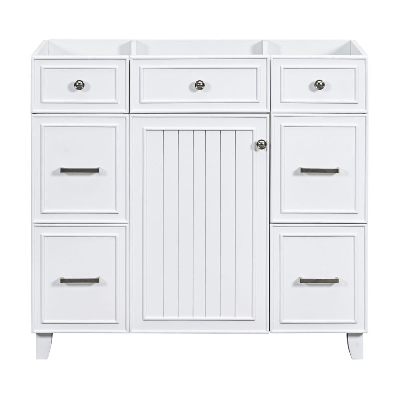 16.65'' Single Bathroom Vanity Base Only, White